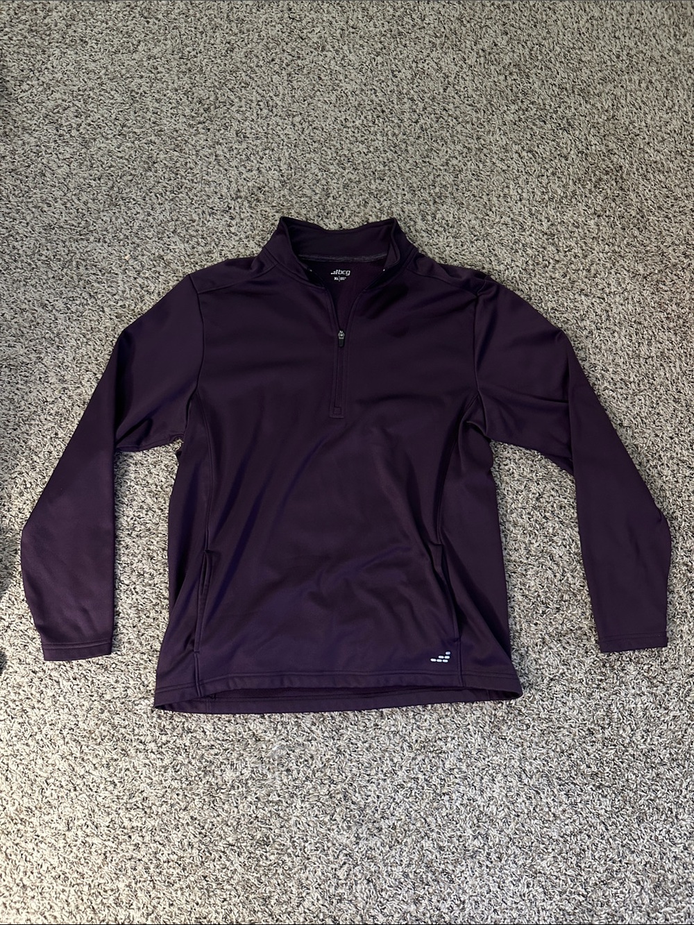 bcg Men's Quarter-Zip Performance Jacket - Plum